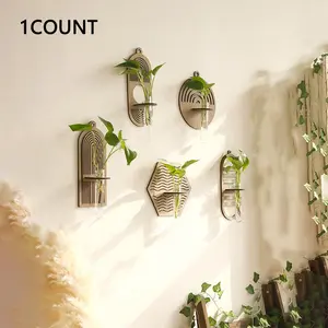 Wooden Wall Hanging Plant Pot without Plant, Wall Mounted Plant Holder, Wall Decor for Home Living Room Bedroom, Home Decor