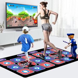dance mat, 1 box wireless hd tv dance mat with 2.4g wireless handle, usb powered fitness dance mats, perfect gift for christmas and halloween, games