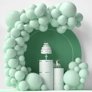 Pastel Mint Green Balloons - 84Pc Kit: 5", "12", "18 Inch Arch Garland - Happy Birthday, Baby Shower, Wedding Decorations