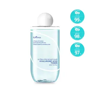 ISNTREE Ultra-Low Molecular Hyaluronic Acid Toner 300ml, 10.14 fl.oz | Quick Absorbing Hyaluronic Acid Toner | Deeply hydrates and smoothens The Skin face toner deep hydration essence Ampoule Hydrating