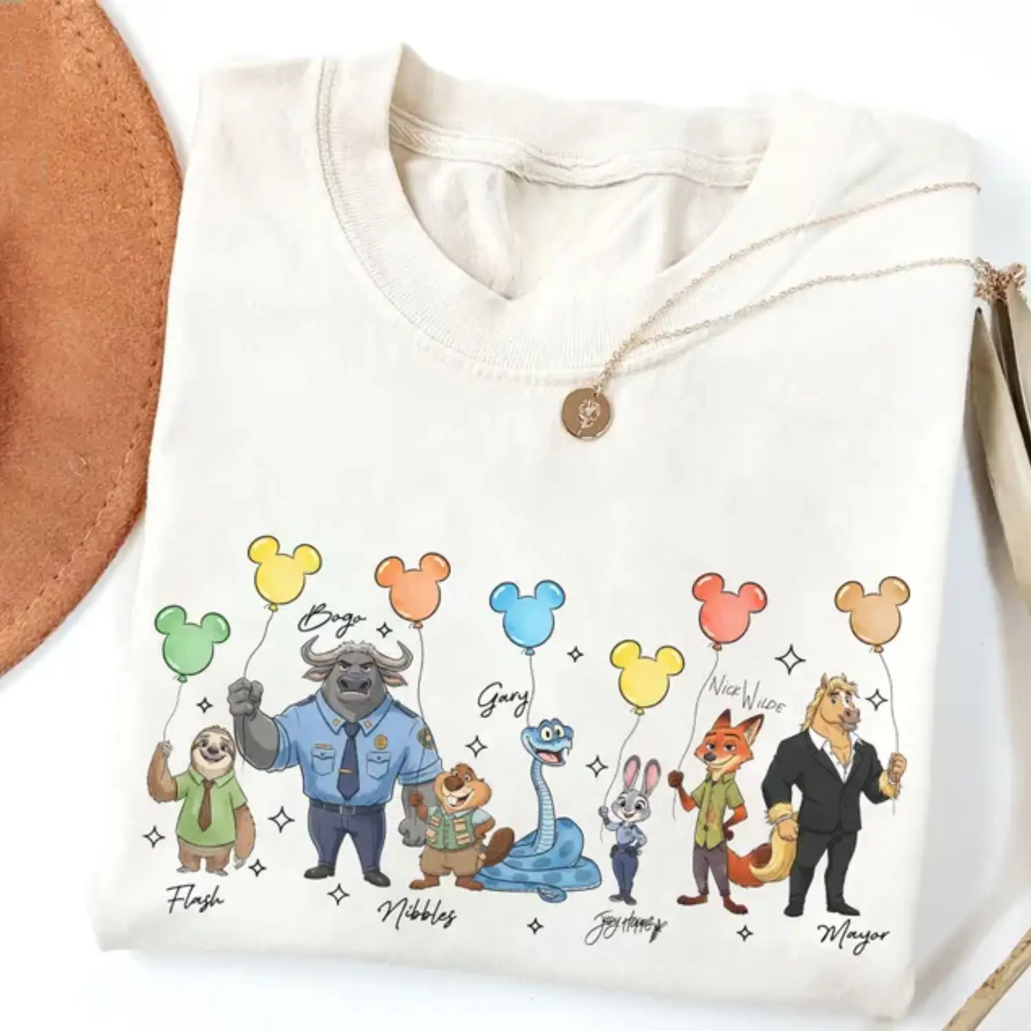 Z00-topia 2 Signatures Shirt, Judy Hopps Nick Gary Nibbles Bogo Shirt, Z00-topia M!!ckey Balloons Tee, D!!sneyland Family Matching Shirt