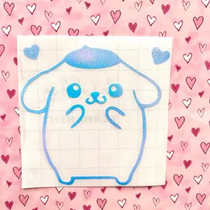 Pompompurin Hearts Waterproof Decal Sticker