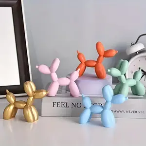 Cute Balloon Dog Statue, Modern Resin Home Decoration, Interior Decoration Accessories, Ideal for Living Room, Bookshelf, Desk, Perfect for Birthdays, Christmas, Valentines