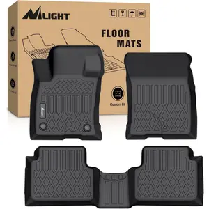 Nilight Car Floor Mat - Custom Fit TPE All-Weather Heavy Duty Floor Liners for Ford Bronco Sport 4-Door 2021-2024, Waterproof Car Mats with Durable Construction, Automotive Interior Accessory