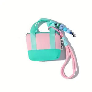 Dopamine Mini Handbag Earphone Bag Storage Box Data Cable Protection Case Organizer Coin Card Holder