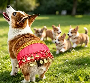 cleo poodle costume,Shimmery Dance Belt for Dogs - Perfect for Corgi Butt Dance. Make your pup the STAR!