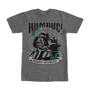 Men's Star Wars Christmas Darth Vader Humbug T-Shirt