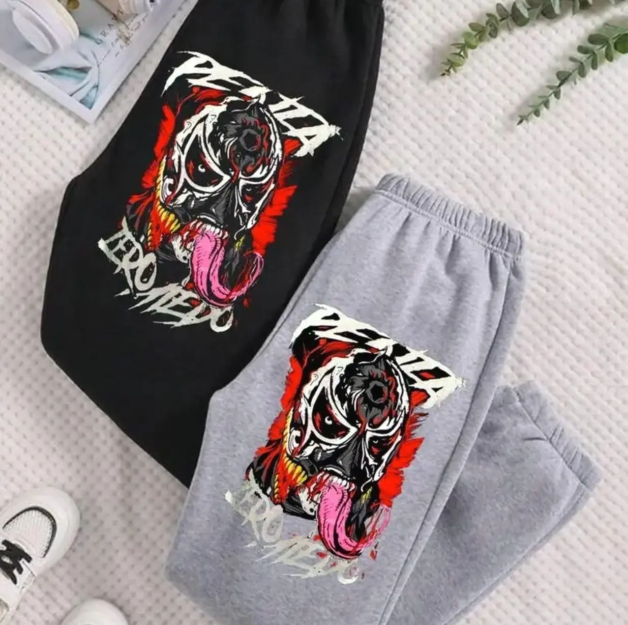 Penta Cero Miedo Wrestling WWE Sweatpants, Black & Grey Cotton Fleece Joggers, Unisex Casual Streetwear, Comfortable Fit for Men & Women, Gift for Wrestling Fans GEHLB