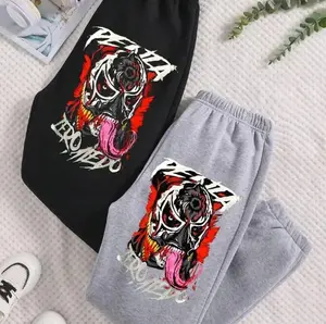 Penta Cero Miedo Wrestling WWE Sweatpants, Black & Grey Cotton Fleece Joggers, Unisex Casual Streetwear, Comfortable Fit for Men & Women, Gift for Wrestling Fans GEHLB