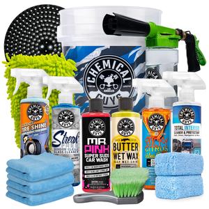 Chemical Guys 16-Piece Car Washing & Interior Detailing Kit - Vehicle Wash Kit with Camo Bucket, TorQ Foam Blaster, Premium Soap, Microfiber Cloth & Auto Accessories - Car Detailing Products, Gift for Auto Enthusiasts