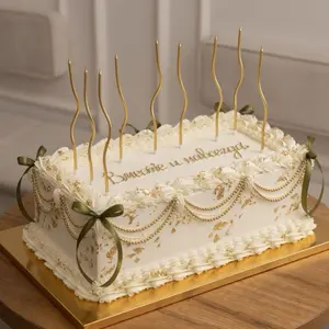 Gold Rectangular Standing Cake Pastry Drum Board, 1//2 Thick (20in x 10in), Pack of 3, Gift for Cake Decorations, Cake