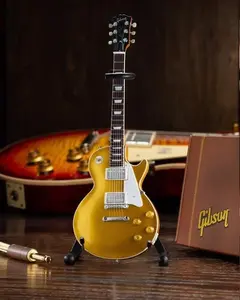 Axe Heaven -Gibson 1957 Les Paul Gold Top Mini Guitar Replica Collectible  [Collectible Figurine/Statue/Bust] figurine/statue, Collectible
