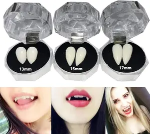 3 Pairs Vampire Teeth Fangs Dentures Cosplay Props Halloween Props Party Favors