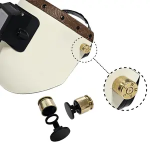 50 Caliber BMG Welding Hood Helmet Fasteners Headgear Replacement Parts Accessories Screws Flip Hood Aluminum - Anodized w/Silicone Washer Non-Slip 1 Pair