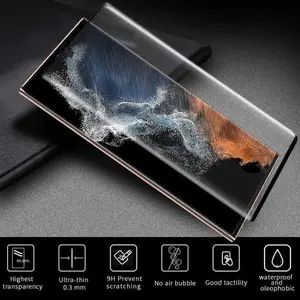 2-Pack 3D Curved HD Clear Tempered Glass Screen Protector for S8 S9 S10 S20 S21 S22 S23 S24 A14 Full Coverage Bubble-Free Ultrasonic Fingerprint Compatible protection excellent phone cases, Accessories, Durable