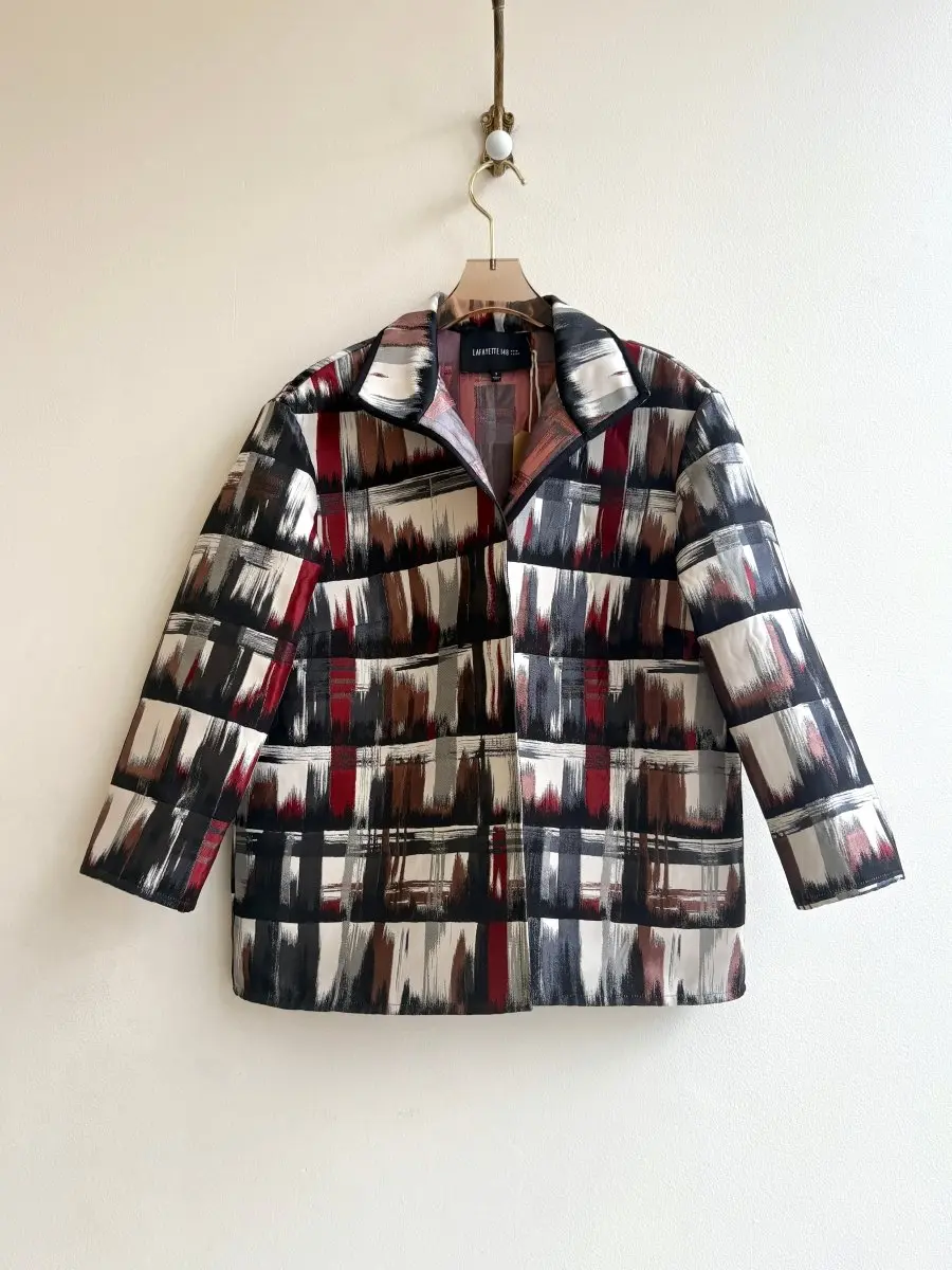 Lafayette | Brush Stroke Jacquard Jacket