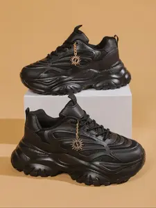 Women's Running Shoes, Lightweight Breathable Sports Shoes, Fashion Design, Thick Sole, Durable, Ideal for Daily Wear and Sports Activities