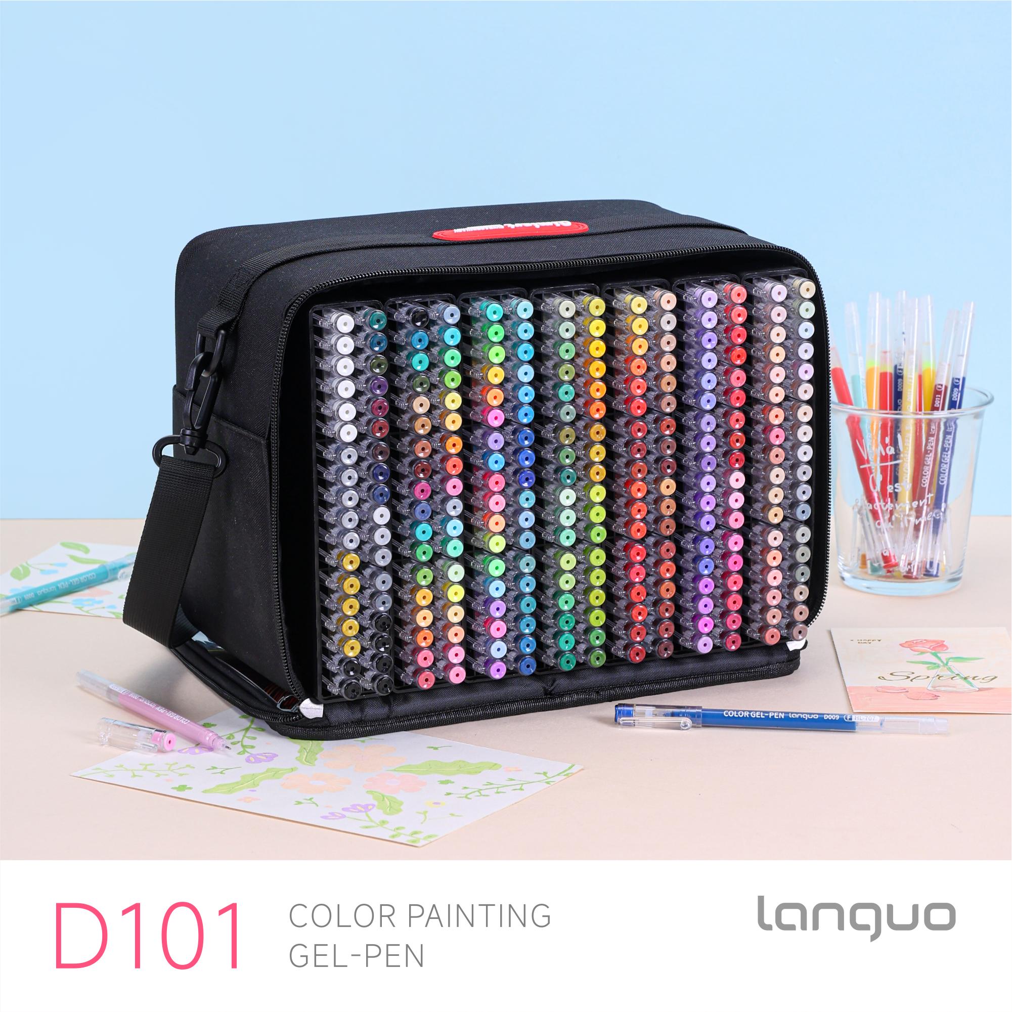 【BUY 1 GET FREE GIFT】languo 252 PCS Acrylic Gel Pens for Coloring art_set, 234-Colors Gel Colored Pens Set, Gel Pens for Adult Drawing Doodling Journaling, Art Supplies and DIY Crafts pen set artist painting office school student gift Retractable