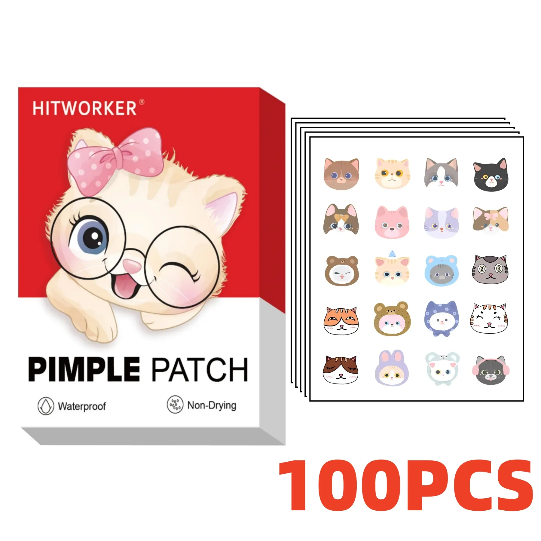 120 Patches Hydrocolloid Acne Patches, Blemishes Pimples Covering Patch Invisible Acne Patches Gentle Skin Repair