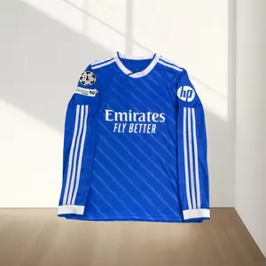 25-26 New  #10 Mbappe blue long-sleeved football jersey