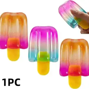 Ice Cream Squeeze Squishy Toy, Sensory Soft Relief Ball & Gummy Fidget, Ideal for Stress Relief, Perfect Easter Gift for Adults