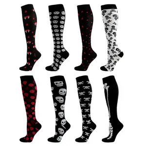 Halloween socks, festive knee socks, compression socks, stockings, pressure socks, winter popular men's and women's models