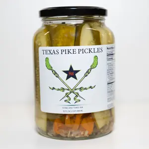 Texas Pike Pickles Hot Dill Spears 32oz
