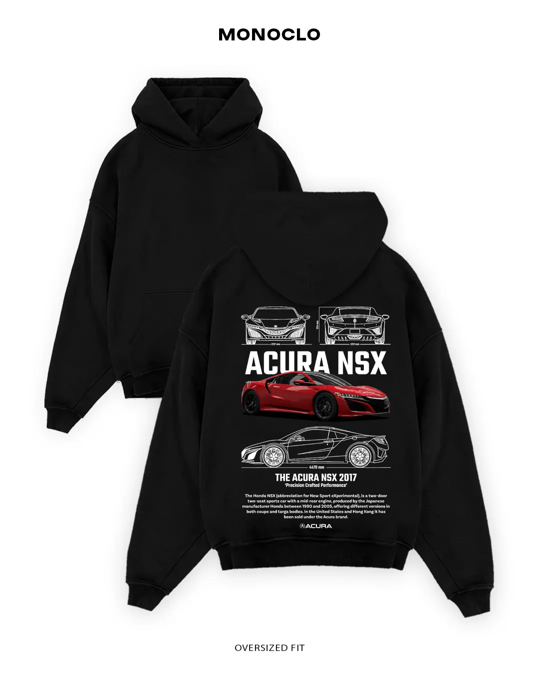 Acura NSX Hoodie – Acura NSX Hoodie, Exotic Sports Car Apparel