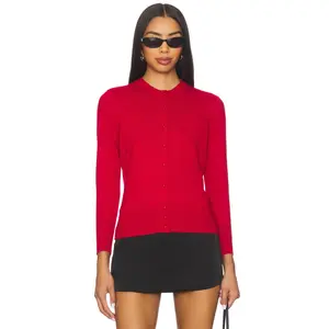 GUIZIO Emelie Cardigan in Red Love