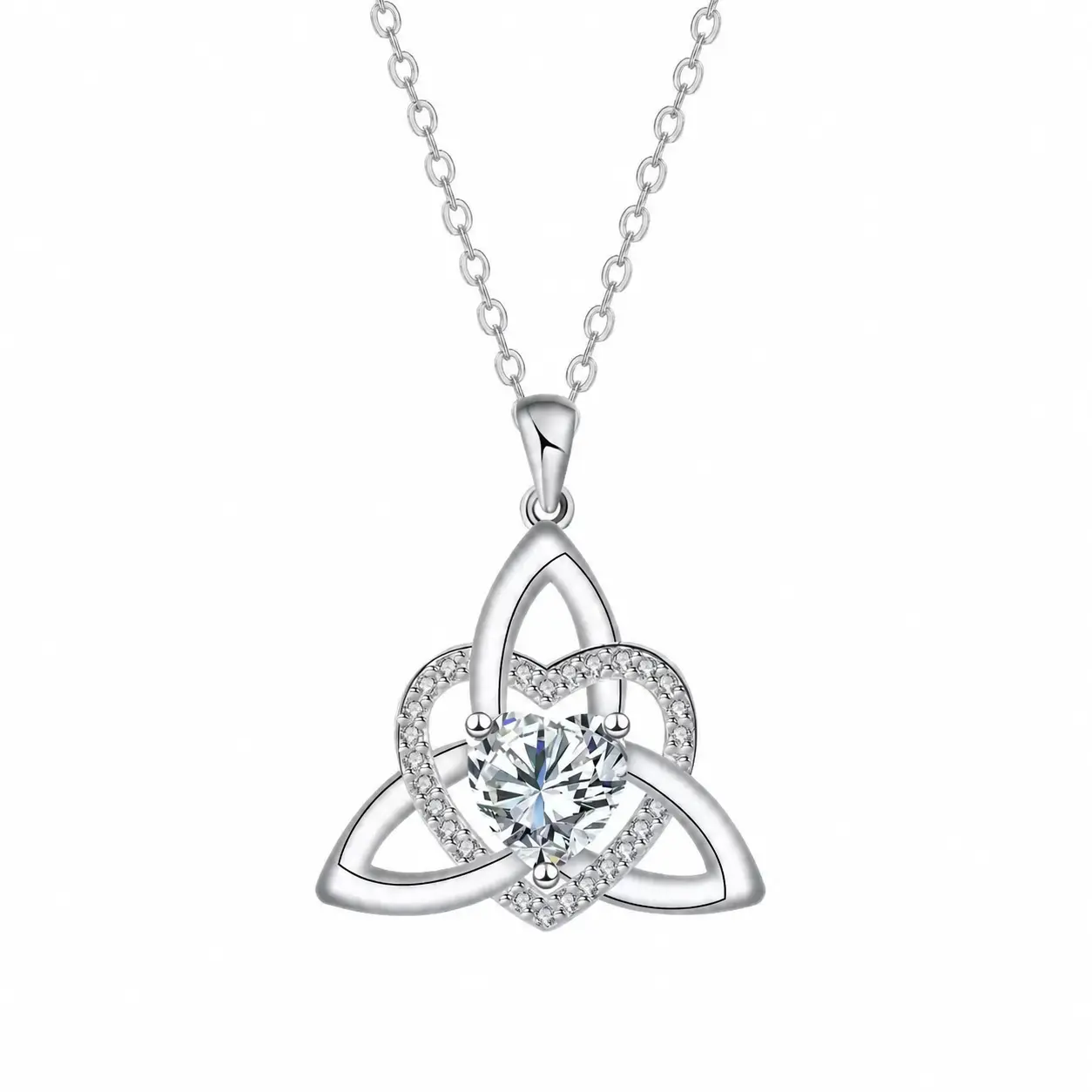 Heart Surround Witch Knot Protection Necklace Celtic Symbol Hecate Guardian Accessories Gift For Women