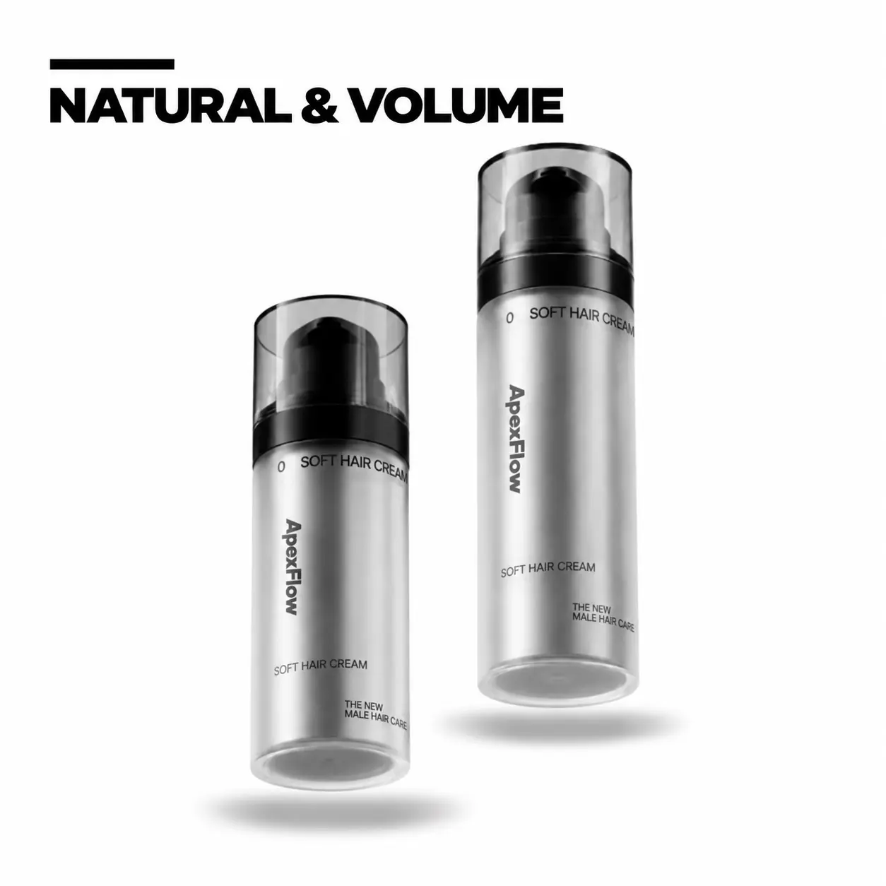 ApexFlow Hair Styling Clay Cream for Adults, Lightweight Volumizing Smooth Cream for Fine Thin Wavy Hair, Bottle-Packaged Frizz Free Styling Formula with Texture, Root Lift & Non-Sticky Fullness, Voluminous Hair