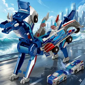 2-in-1 Magnetic Transformer Car Toy |   Collision Deformation Robot Action Figure |   Fun STEM Educational Gift for Boys & Girls |   Birthday & Party Favors