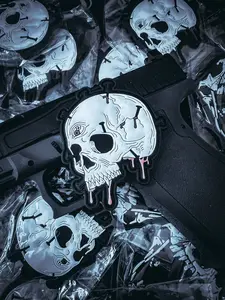 Nailed Skull PVC Patch
