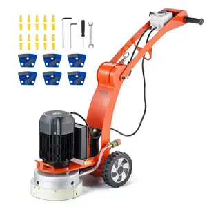 VEVOR Electric Concrete Floor Grinder 10 Walk-Behind Grinder 1.5HP Concrete Floor Polisher, 34-46 Adjustable Grinding Machine, 1720RPM 1Phase Surfacing Grinder for Granite/Marble/Concrete/StonesVEVOR Super Brand Day