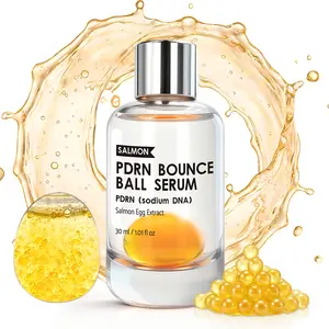 PDRN Bounce Ball Face Serum, Salmon Extract Hydrating Face Serum for Tighter, Brighter and More Moisturized Skin