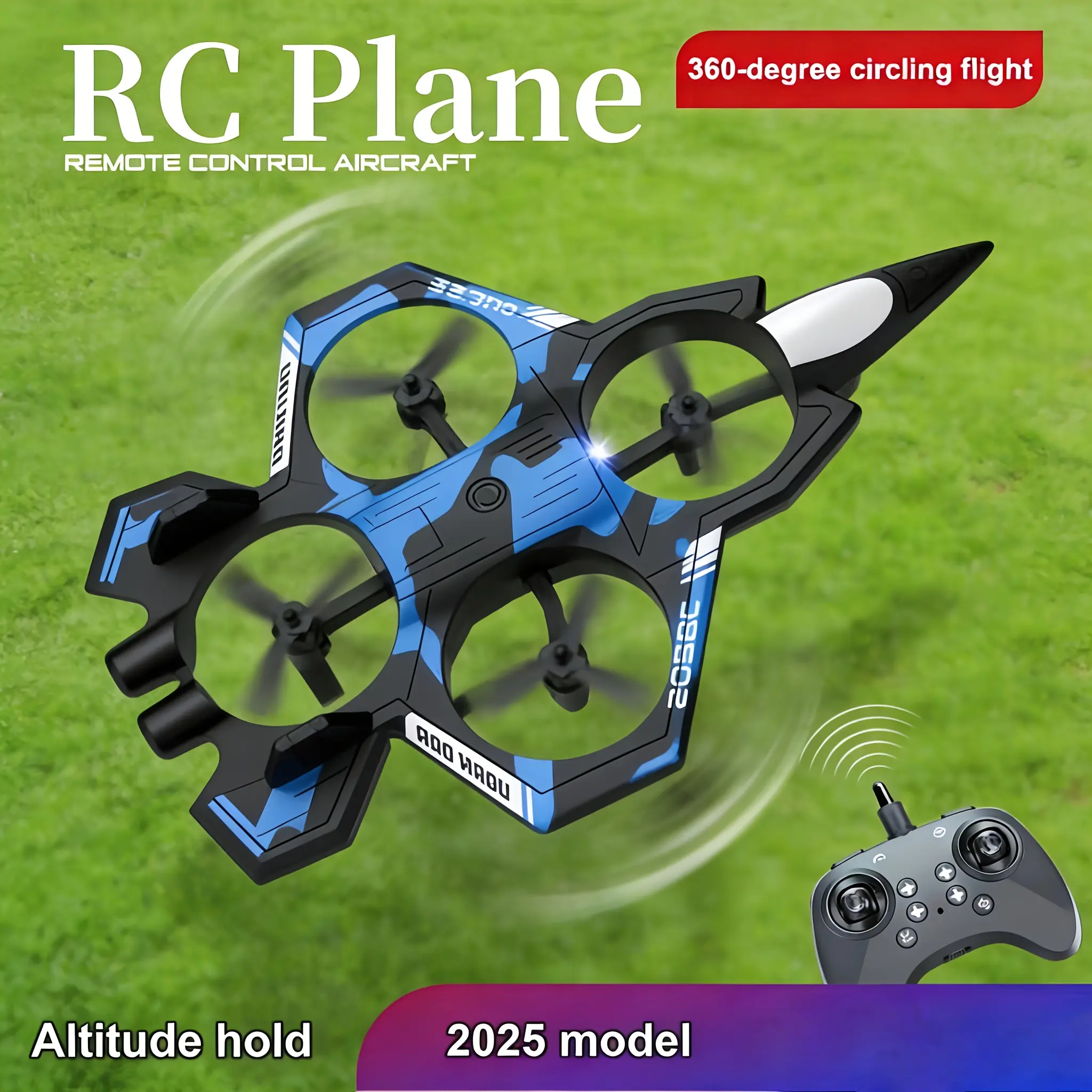 Best-selling remote-controlled aerial photography quadcopter drone Y features throw-and-fly mode, one-touch takeoff and landing, and 360-degree rotation°Features include rotation/speed adjustment, equipped with a screen remote control, comes with a camera
