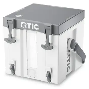RTIC Halftime Water Cooler White 3 Gallon, hydration jug, drink station, ice beverage holder, athletic gear, sideline cooler, camping supplies, refreshment container, travel companion, insulated storage