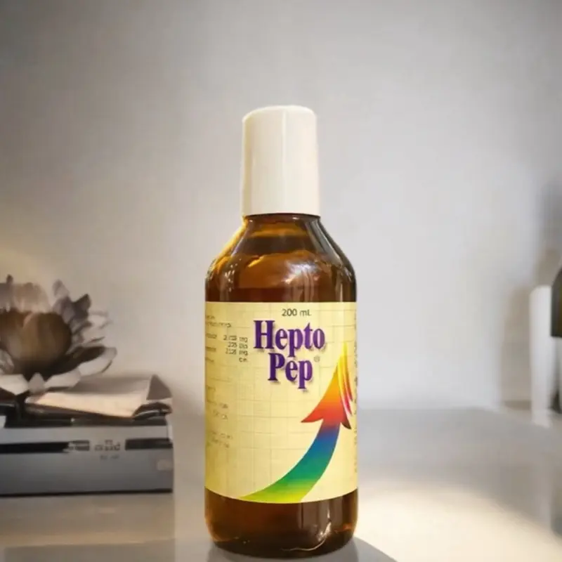 Hepto pep Vitamin Supplement 200 ml Natural Formula for Overal Health & Heathcare Support Multivitamin Dietary