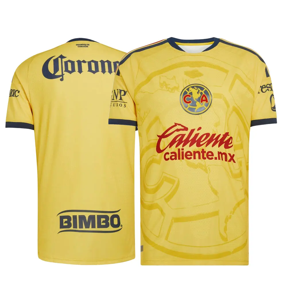 26 27 Club America Home Soccer Jersey Fans Version Mexico LIGA MX Short Sleeve Jersey Quick Dry Football Jersey