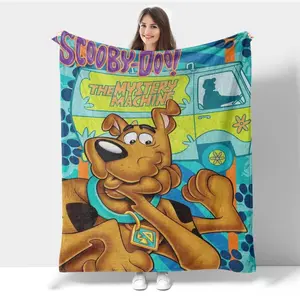 Scooby-Doo Blanket for Kids Girls Boys Adult Super Soft Flannel Throw Blanket for Decorating Room Sofa  Warm and soft flannel blanket Bed sheet and bedspread