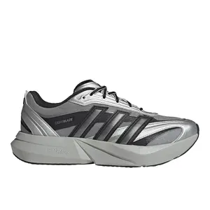 adidas Mens Lightblaze Glow Lace Up Sneakers Shoes Casual - Silver, White