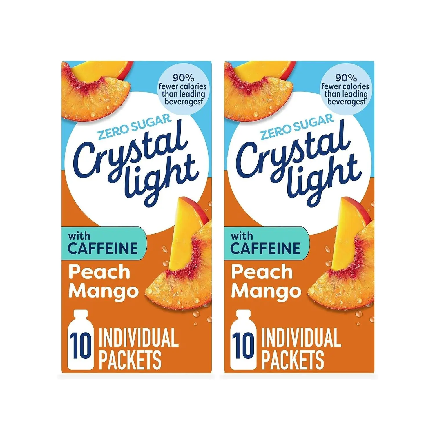 Crystal Light Refreshing Drink Mix Variety Pack, 44 Packets, for Convenient Hydration, Lemonade, Raspberry Lemonade, Peach Iced Tea, Fruit Punch, Natural and Artificial Flavor, Zero Sugar, 4.18 oz