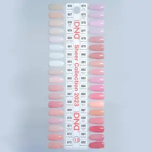 DND Sheer Collection 36 colors options duo gel and lacquer
