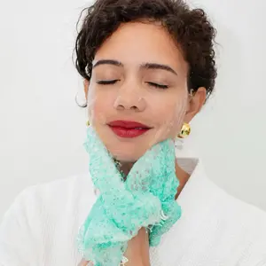 African Net Sponge - Bath Exfoliating Mesh Sponge for Mini Facial Use, Full-Body Smooth Skin Enhancement
