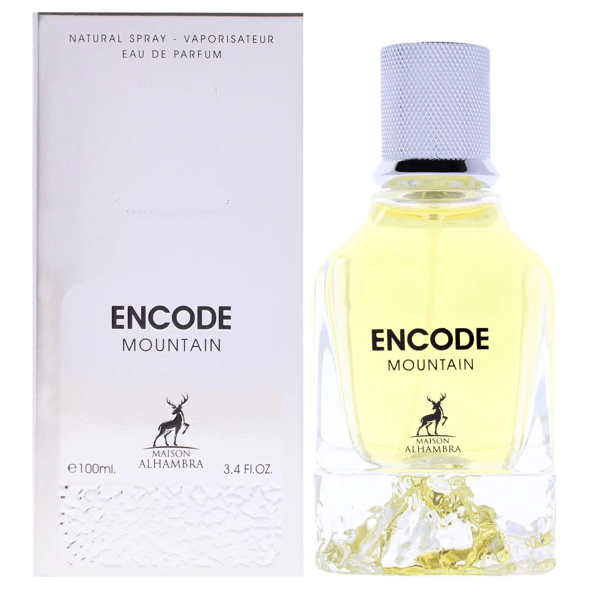 Encode Mountain by Maison Alhambra Masculine Cologne for Men - 3.4 oz EDP Spray, Distinct Long-Lasting Scent, Enhances Personal Fragrance Profile, Captures Mountain Vibe, Standard Size