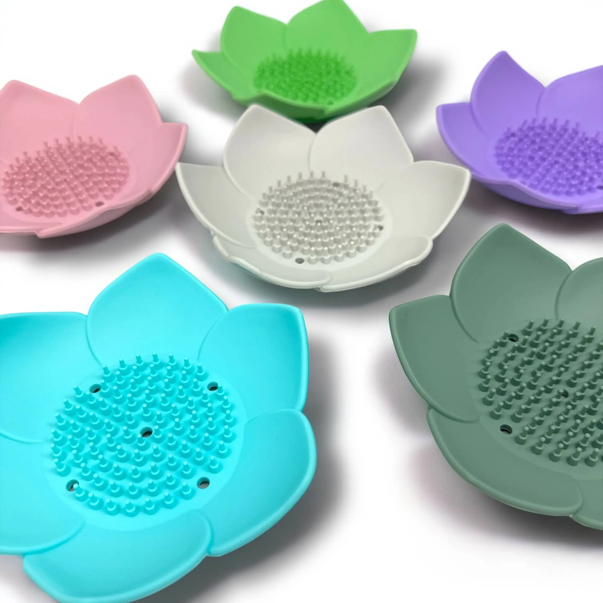 Shower Steamer Tray - Lotus - Flexible Silicone Soap Tray