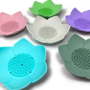 Shower Steamer Tray - Lotus - Flexible Silicone Soap Tray