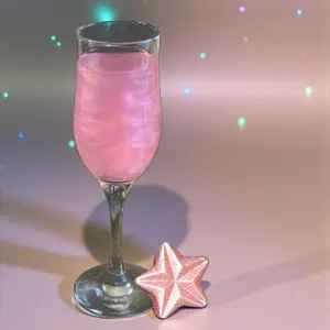 Cotton Candy Glitter Beverage Bombs for Cocktails, Mocktails, Champagne