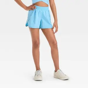 Girls' Run Shorts - All In Motion Light Blue XS