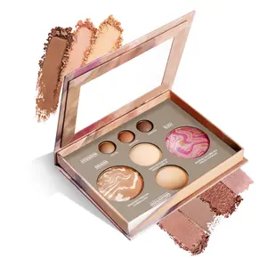 CHANCCI 7-Color All-in-One Makeup Palette – Eyeshadow, Blush & Face Powder, Pigmented, Travel Friendly